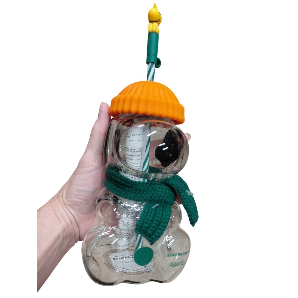 NEW Special Edition Presale Starbucks x Peanuts Snoopy Glass Cup In Hand!